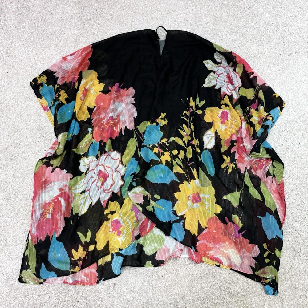 Vince Camino Kimono Women’s Multicolored Floral Short Sleeve One Size